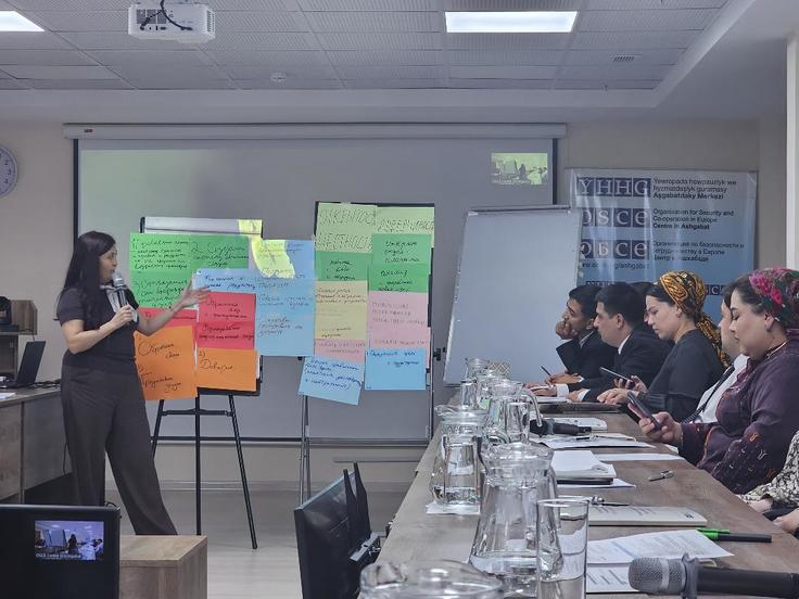 Practical exercise during a seminar on strategic communication