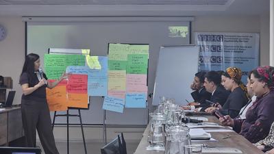 Practical exercise during a seminar on strategic communication